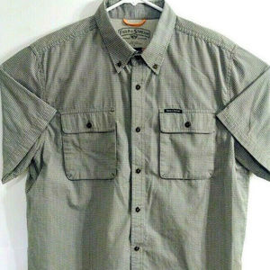 Field & Stream Lined Fishing Mens XL Short Sleeve